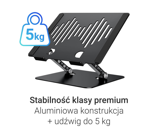 Silver Monkey Aluminiowa podstawka pod laptopa Ergo Fix - 1479558 - zdjęcie 3